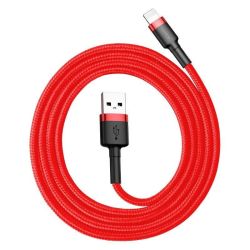  Baseus Baseus Cafule 2.4A Lightning USB-kbel, 1 m (piros)
