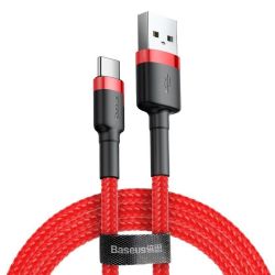  Baseus Baseus Cafule USB-USB-C kbel 3A 0,5 m (piros)