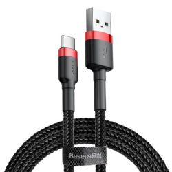  Baseus Baseus Cafule USB-USB-C kbel, 2A, 2m (piros-fekete)