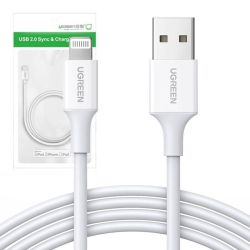  UGREEN UGREEN Nikkelezett MFi Lightning kbel, 1m (fehr)
