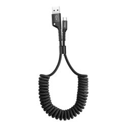  Baseus Baseus Spring rugs USB-USB-C kbel, 1m, 2A (fekete)