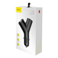  Baseus Baseus Y Type auts tlt 2xUSB, 3.4A, 40W (fekete)