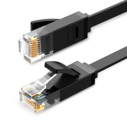  UGREEN UGREEN Ethernet RJ45 lapos kbel, Cat.6, UTP, 0,5m (fekete)