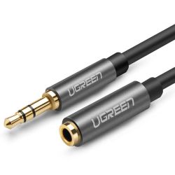  UGREEN UGREEN AUX 3,5 mm-es jack audi hosszabbt kbel, 1m (fekete)