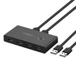  UGREEN KVM KVM USB 2x4 UGREEN USB 2.0 (fekete)