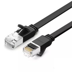  UGREEN UGREEN Ethernet RJ45 lapos hlzati kbel, fm csatlakozkkal, Cat.6, UTP, 2m (fekete)