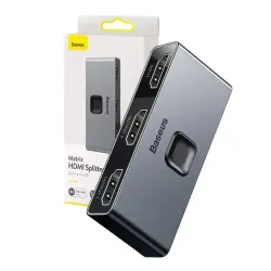  Baseus Baseus Matrix HDMI ktirny eloszt 2x1 / 1x2, 4K