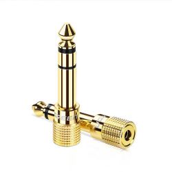  UGREEN UGREEN 20503 adapter 6,5 mm-es jack - 3,5 mm-es mini jack (arany)