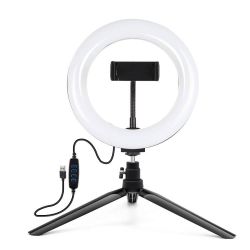  Puluz Puluz 20cm LED gyrs lmpa / llvny telefontartval PKT3073B