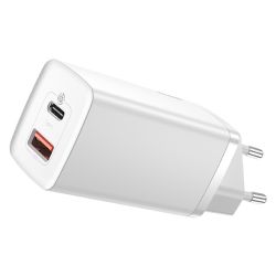  Baseus Baseus GaN2 Lite fali tlt, USB + USB-C, 65 W, EU (fehr)