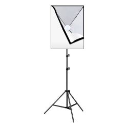  Puluz Stdi szett Puluz LED softbox 50x70cm, llvny, LED izz 1 db PU5070EU