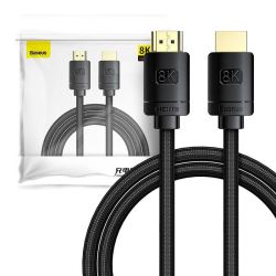  Baseus Baseus High Definition Series HDMI 2.1 kbel, 8K 60Hz, 3D, HDR, 48Gbps, 3m (fekete)