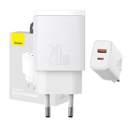  Baseus Baseus kompakt gyorstlt, USB, USB-C, 20 W (fehr)