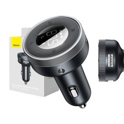  Baseus Baseus Enjoy auts FM transzmitter, Bluetooth 5.0, micro SD, AUX (fekete)
