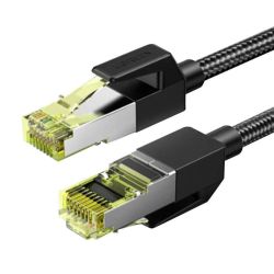  UGREEN UGREEN NW150 fonott hlzati kbel, Ethernet RJ45, Cat.7, F/FTP, 0.5m (fekete)