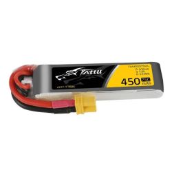  Tattu Akkumultor Tattu 450mAh 7.4V 75C 2S1P Hossz XT30