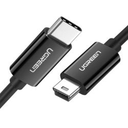  UGREEN UGREEN US242 USB-C s Mini USB kbel, 1m (fekete)