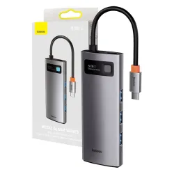  Baseus Baseus 5 az 1-ben hub USB-C - 3x USB 3.0 + HDMI + USB-C, PD