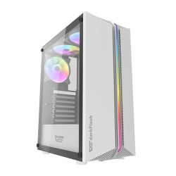  Darkflash Darkflash DK151 LED-es szmtgphz + 3 RGB ventiltor (fehr)