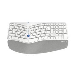  Delux Delux GM901D BT+2.4G ergonomikus vezetk nlkli billentyzet (fehr)