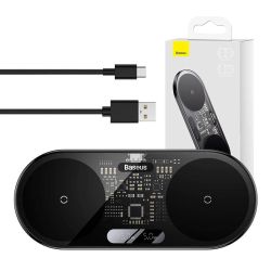  Baseus Baseus Digitlis LED Kijelz Ketts Qi vezetk nlkli tlt, 20W
