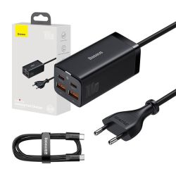  Baseus Baseus GaN3 Pro hlzati tlt 2xUSB-C + 2xUSB, 100W (fekete)