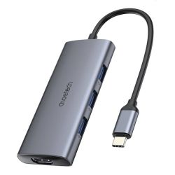 Choetech Adapter 7w1 Choetech HUB-M19 USB-C (ezst)