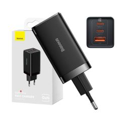  Baseus Baseus GaN5 Pro Tlt, 2xUSB-C + USB, 65W (fekete)