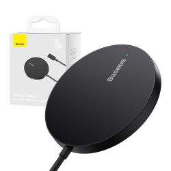  Baseus Baseus Simple Mini3 Mgneses (MagSafe), vezetk nlkli tlt, 15W (fekete)