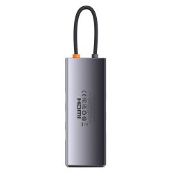  Baseus Baseus StarJoy 6 az 1-ben hub, USB-C - 3x USB 3.0 + HDMI + USB-C PD + RJ45