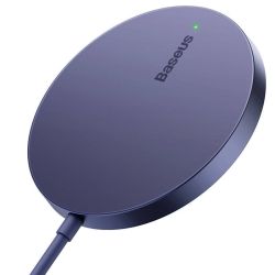  Baseus Baseus Simple Mini3 Mgneses (MagSafe), vezetk nlkli tlt, 15W (lila)