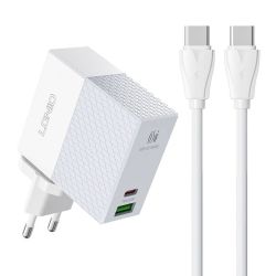  LDNIO LDNIO A2620C USB, USB-C 65W hlzati tlt + USB-C - USB-C kbel