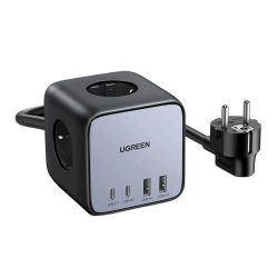  UGREEN UGREEN CD268 Eloszt kocka EU, 65W, 1,8m (fekete)