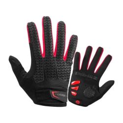  Rockbros Bicycle full finger gloves Rockbros size: L S169-1BR (red-black)