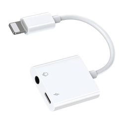  Joyroom Adapter Audio Lightning / 3,5 mm Joyroom S - Y105 (biay)