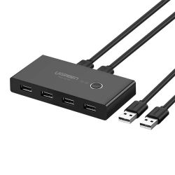  UGREEN Kapcsoldoboz UGREEN 30768B, USB 3.0 (fekete)
