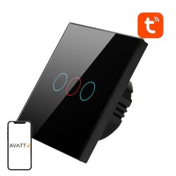  Avatto Smart Light Switch WiFi Avatto TS02-EU-B3 3 way (black)