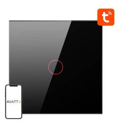  Avatto Smart Light Switch ZigBee Avatto ZTS02-EU-B1 1 Way TUYA (black)