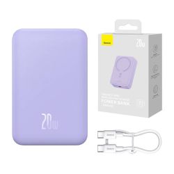  Baseus Baseus Mini Magnetic (MagSafe) Powerbank 20000mAh, 20W (lila)