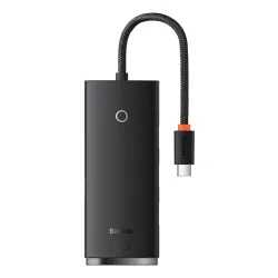  Baseus Baseus OS-Lite hub, Adapter, 4-Port, USB-C, 25cm (fekete)