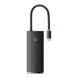  Baseus Baseus OS Lite hub 6 portos USB-C - 2x USB 3.0 + USB-C PD + HDMI + SD/TF (fekete)
