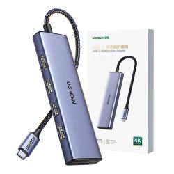  UGREEN UGREEN Revodok CM511 Adapter hub USB-C - HDMI, 3x USB-A 3.0, SD/TF