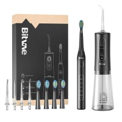 Bitvae Szonikus fogkefe hegyekkel s vzkpvel Bitvae D2+C2 (fekete)