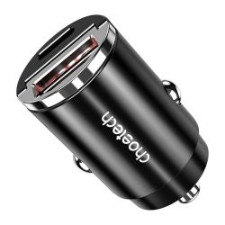  Choetech Choetech TC0006 auts tlt 1x USB-A, 1x USB-C 30W PD 3.0 (fekete)