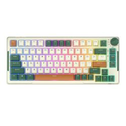  Royal Kludge Royal Kludge RKH81 RGB vezetk nlkli mechanikus billentyzet, Sky cyan kapcsol (zld)