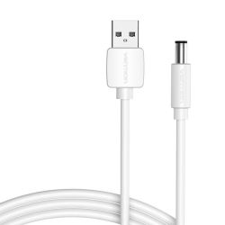  Vention Power Cable USB 2.0 to DC 5.5mm Barrel Jack 5V Vention CEYWG 1,5m (white)