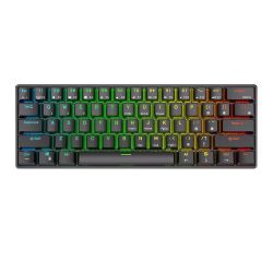 Royal Kludge Royal Kludge RK61 RGB mechanikus billentyzet, barna kapcsol (fekete)