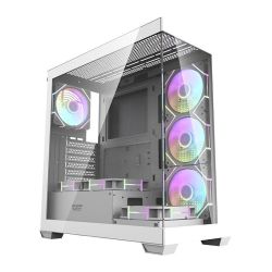  Darkflash Darkflash DS900 szmtgphz (fehr) + 7 ARGB ventiltorok