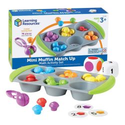 Learning Resources Learning Resources LER 5556 Mini Muffin Match Up matematikai tevkenysgkszlet