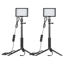 Neewer Neewer ZC-10S kszlet kt LED lmpa + szrk + llvnyok